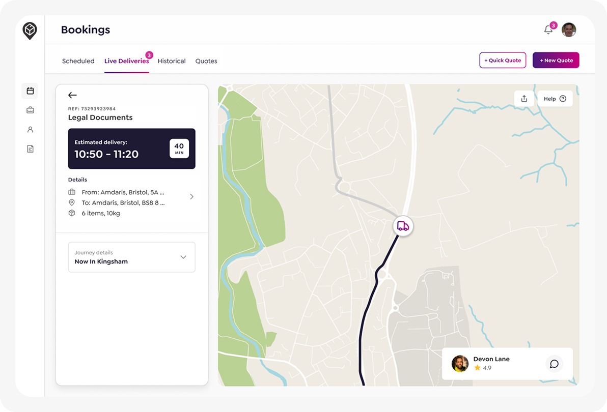 Firstpoint Bookings Live Deliveries