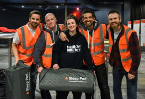 Firstpoint works with charity to distribute 4,000+ sleep pods to rough sleepers across the UK image